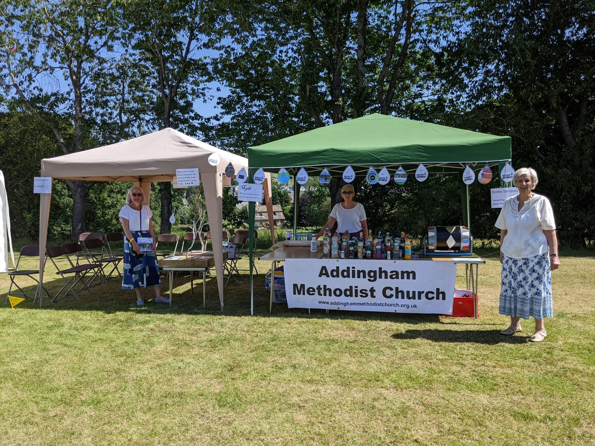 Our 'Peace' stall at Addingham Gala 2024