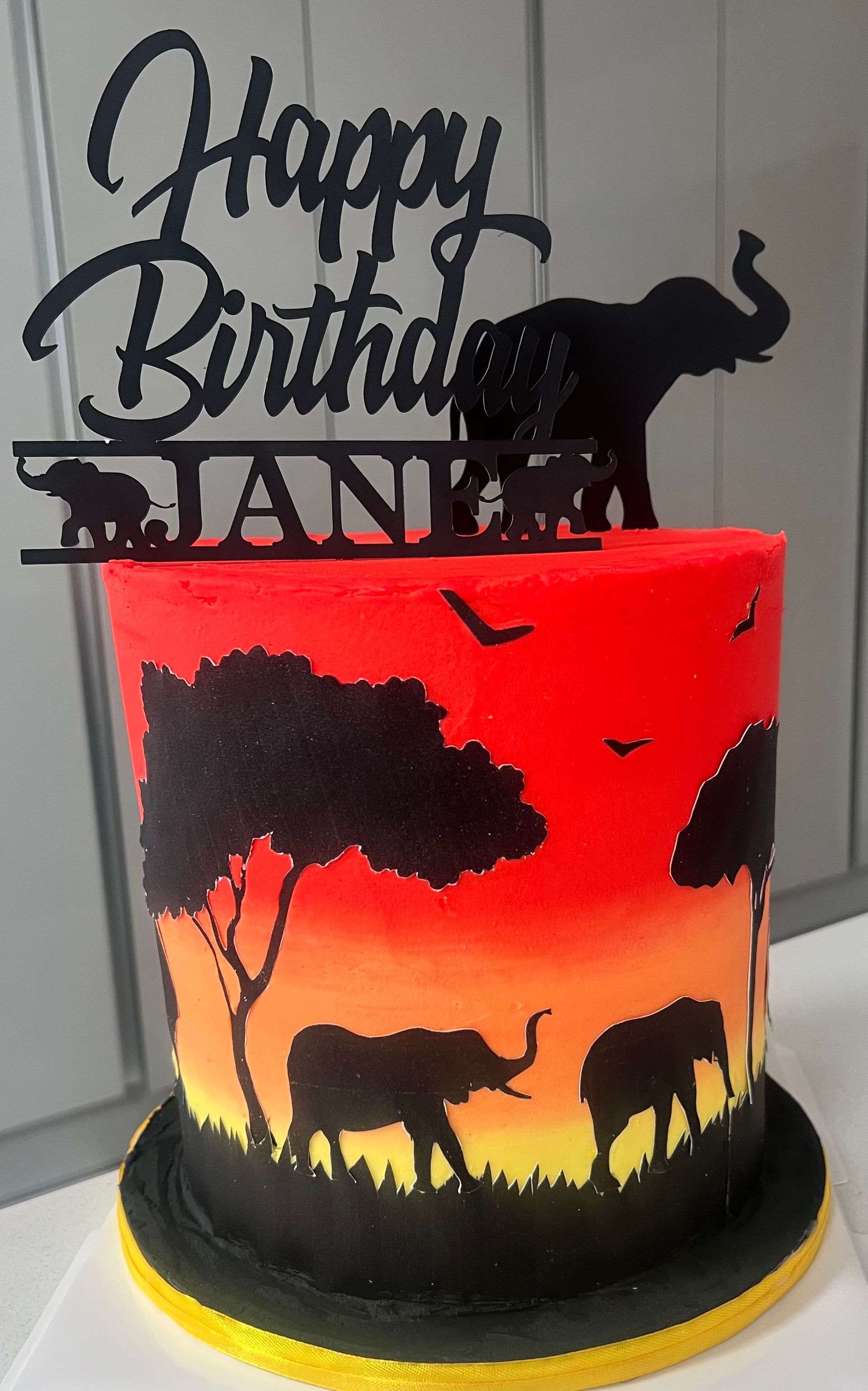 Safari / Elephant Cake Theme