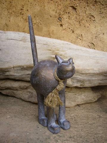 Chat Terre Patine bronze clair