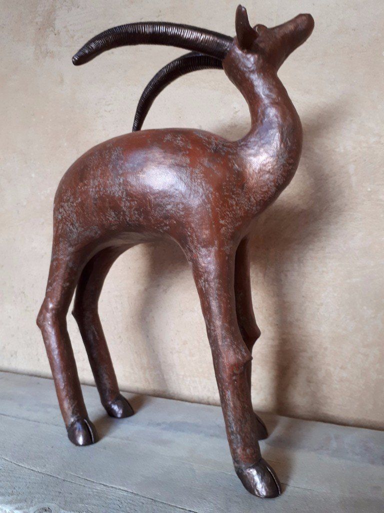 Gazelle terre patine cuivre