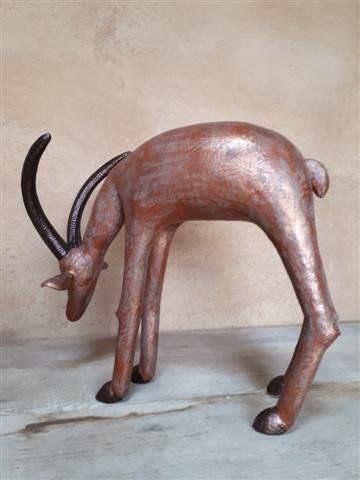 Gazelle terre patine cuivre
