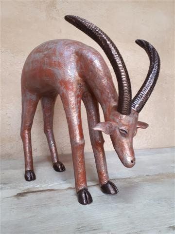 Gazelle terre patine cuivre