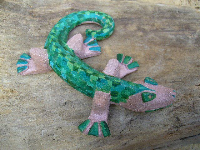 Lézard grès rose Finition huile