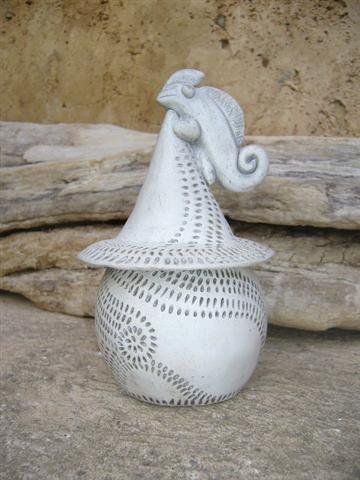 Pot à Secrets Argile Blanche patinée