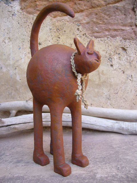 Chat Terre Patine Fe