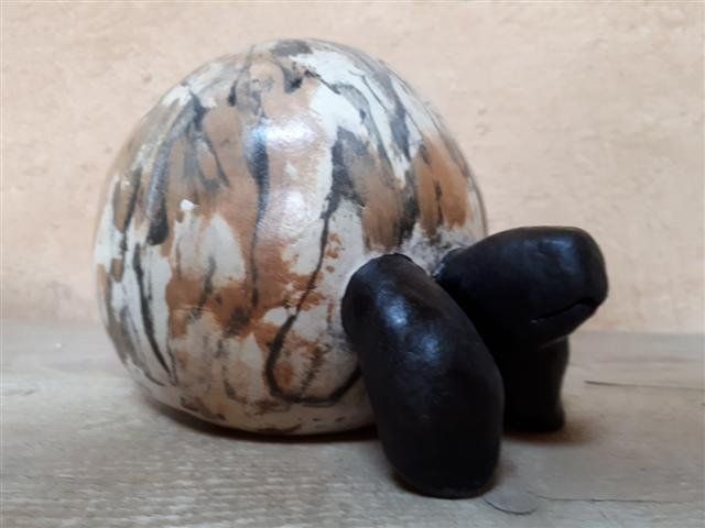 Tortue Boule Faîences naturelles & oxydes