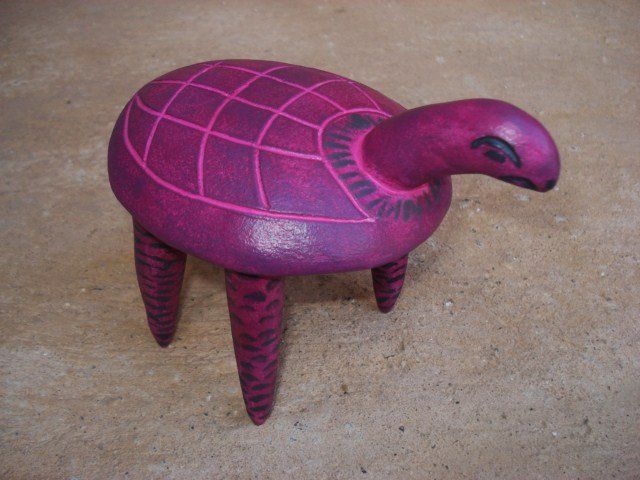Tortue grès patine rose