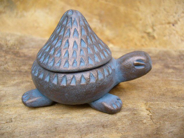 Tortue terre Patine Bronze Clair