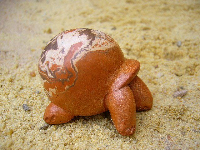 Tortue céramique Terres mélées