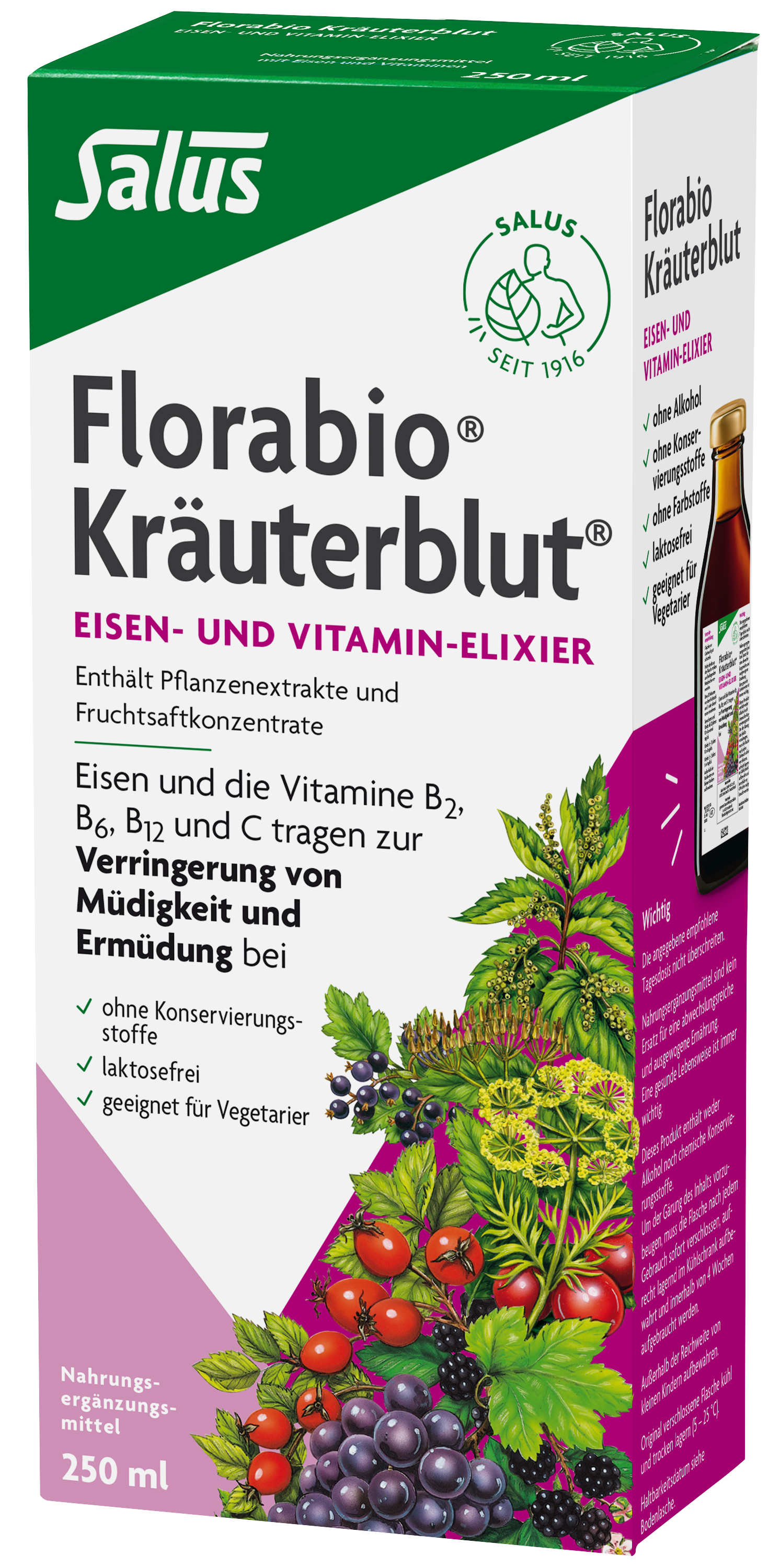 Florabio Kräuterblut, Eisen- und Vitamin-Elixier