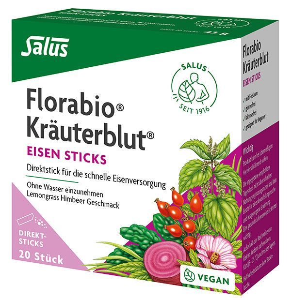 Florabio Kräuterblut Eisensticks Packung
