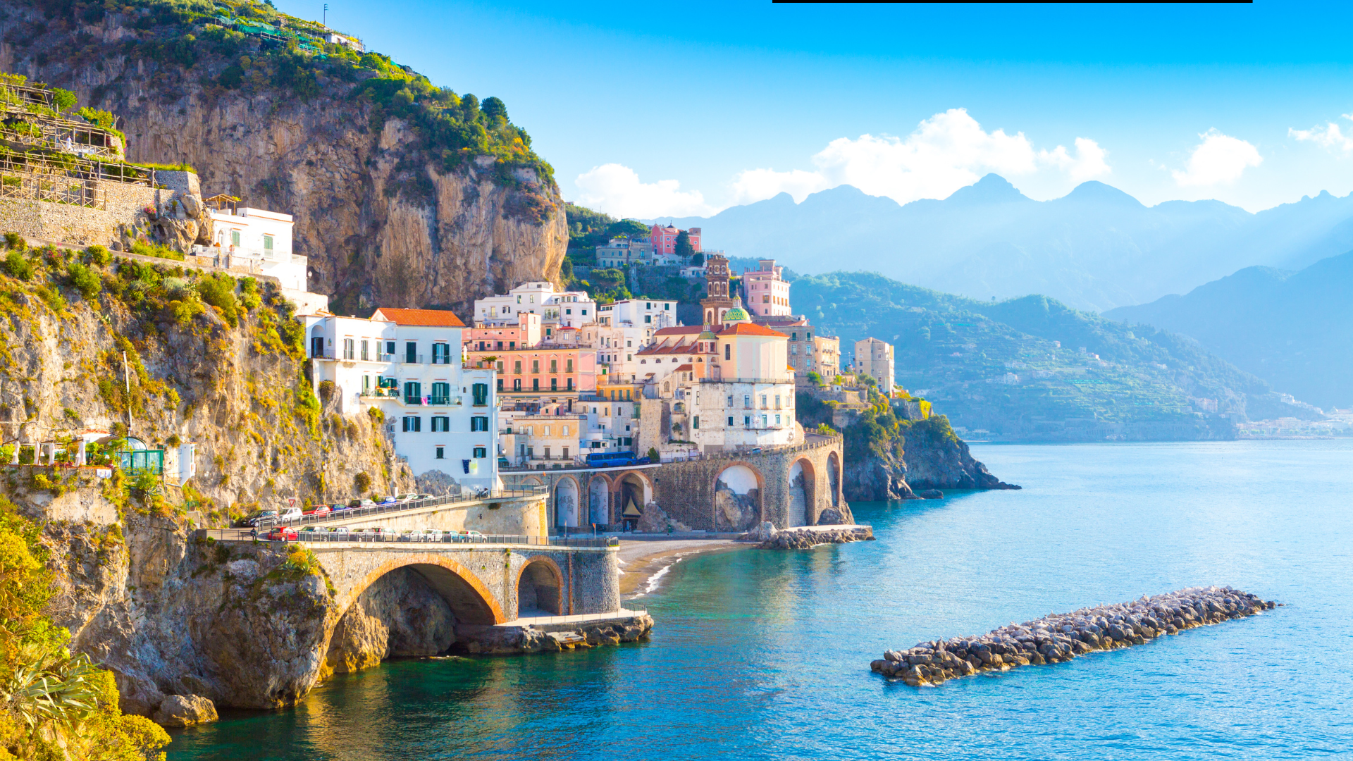Kleinstadt Amalfi an der Amalfi-Küste