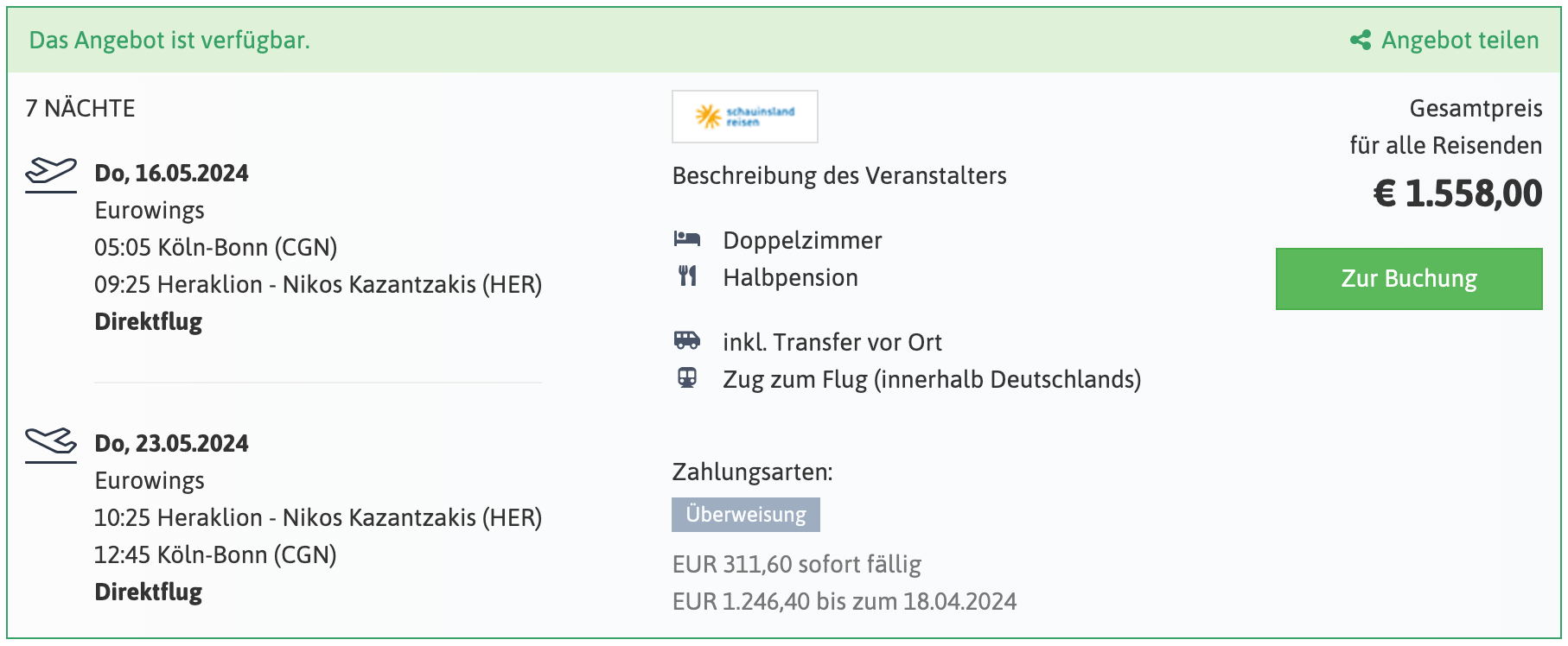 Urlaubs Deal Paralos Lifestyle Beach im Mai