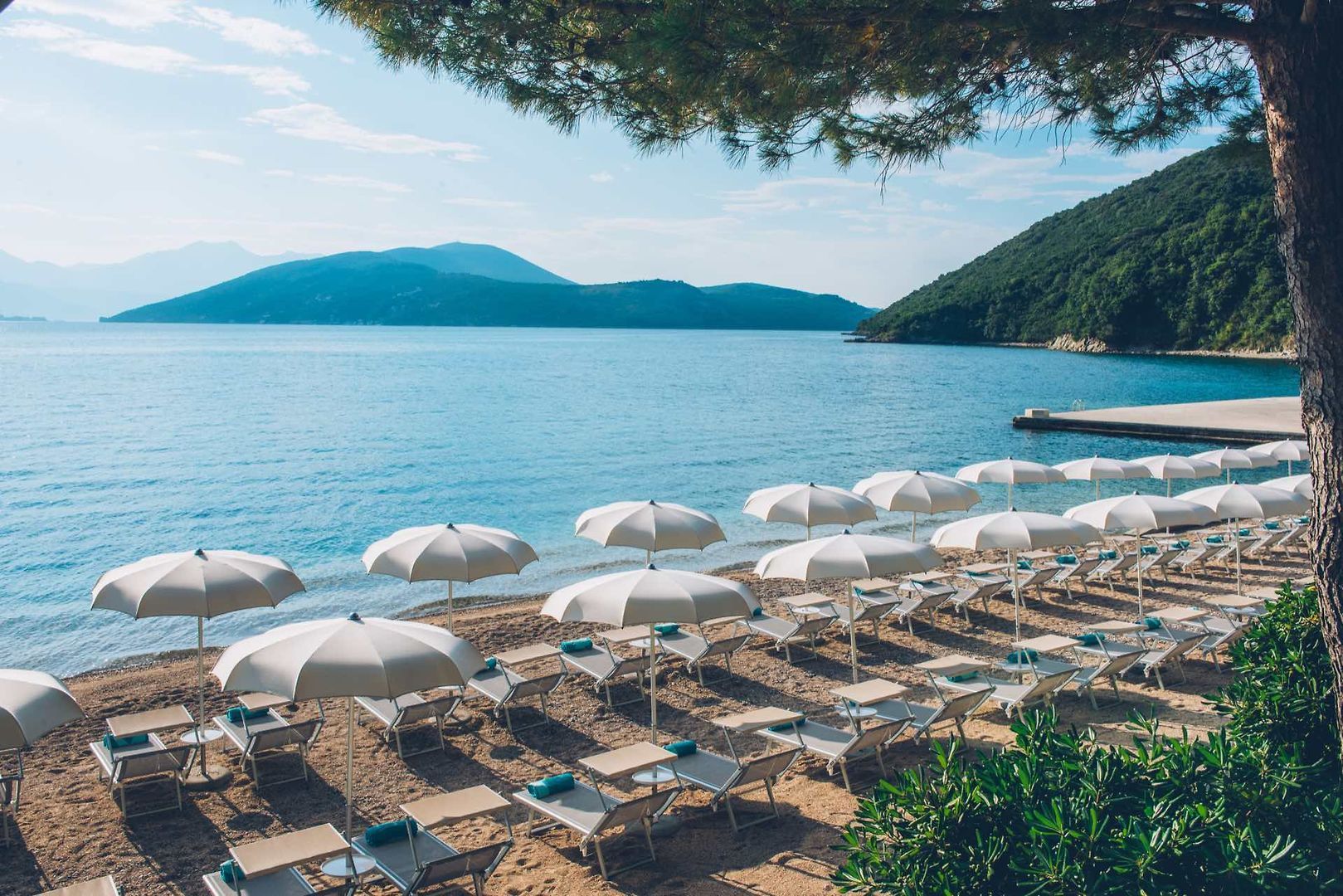 Privater Kiesstrand der Iberostar Herceg Novi