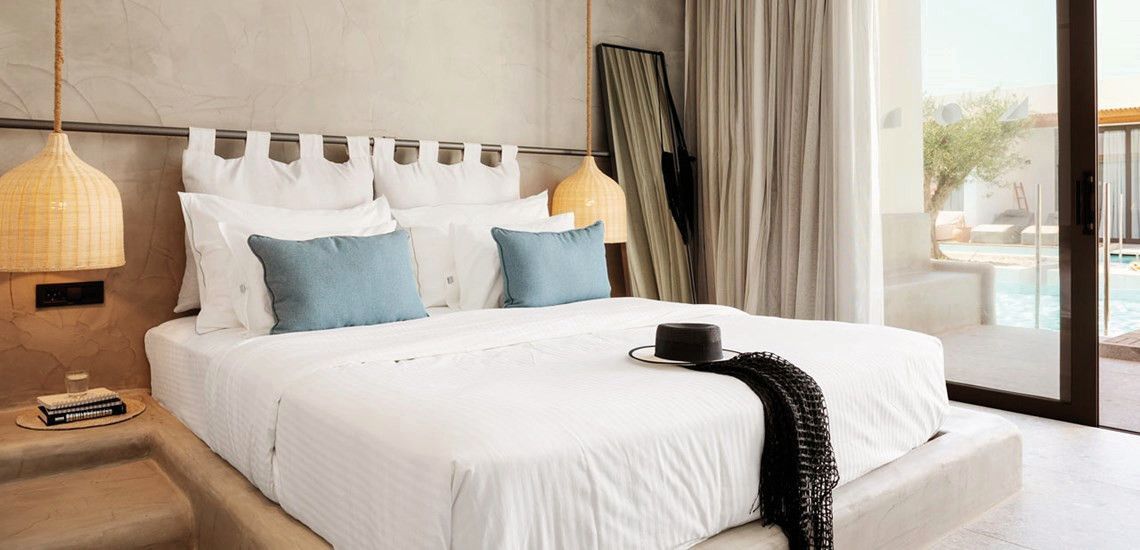 Modern eingerichtete Zimmer im Boho Stil