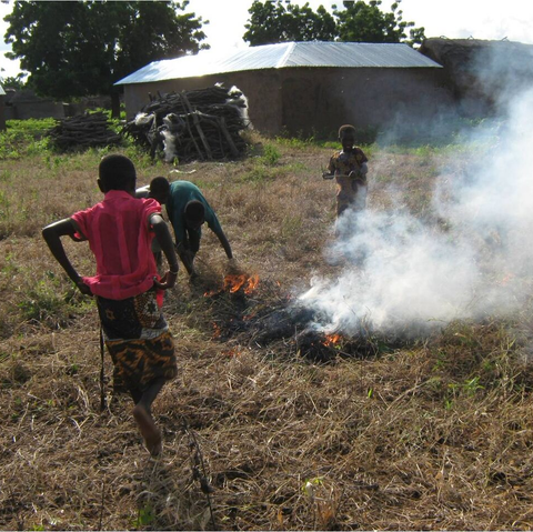 Kontrollierte Rodung der Felder am Ende der Regenzeit Afrika, Entwicklungshilfe, Waisenhaus, Praktikum, Freiwillige, Freiwilligendienst, Ghana, Nasia, Grundschule, soziales Projekt, Hilfe für Afrika, Sozialpädagoge, Förderverein, Auslandsjahr, Praktikum in Afrika, Abenteuer, soziales Engagement, Spenden sammeln