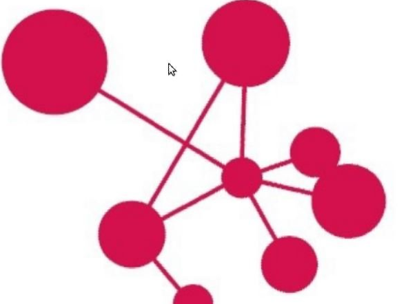 Logo Kultur in Westfalen - rote miteinander vernetzte Punkte