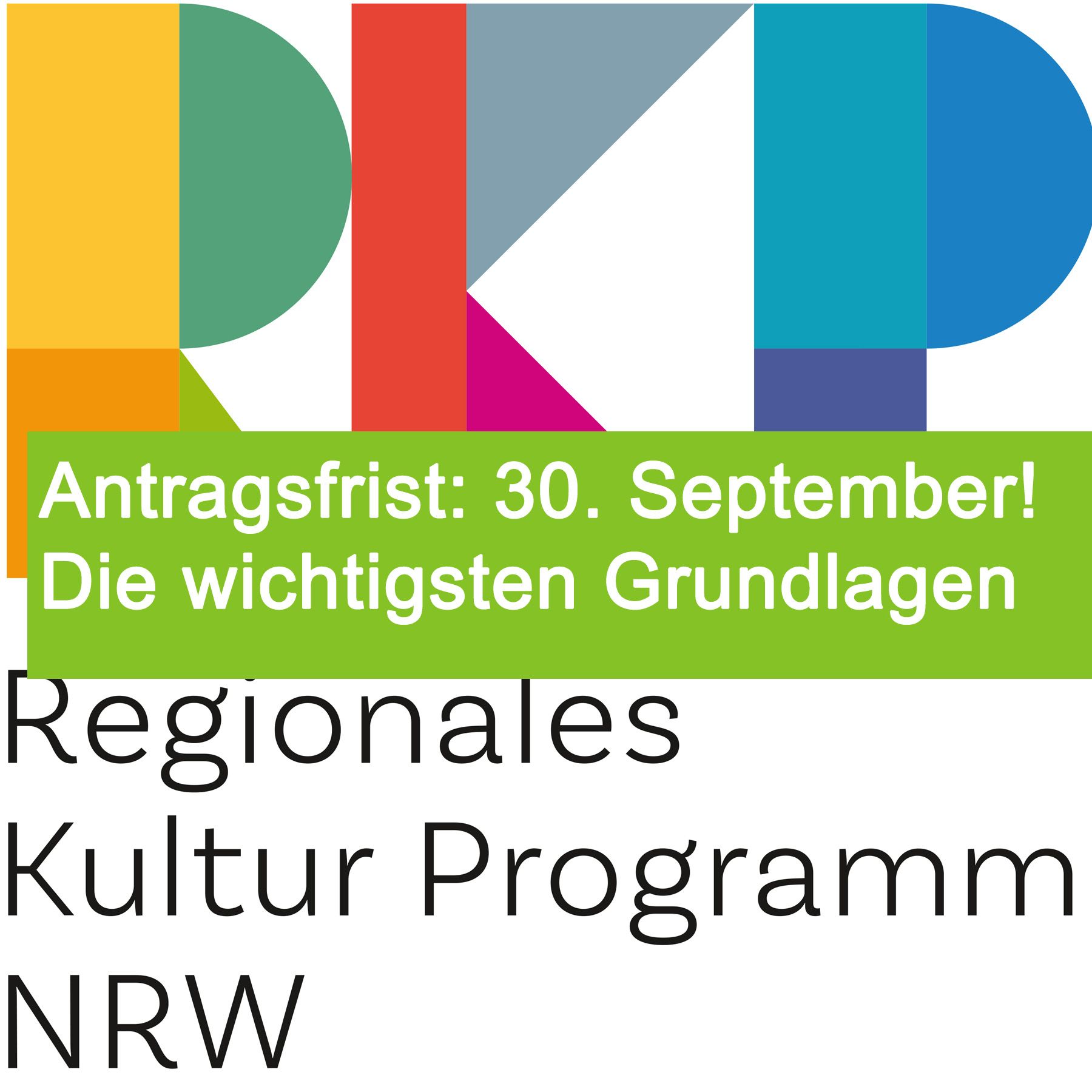 RKP-Logo mit dem Zusatz Antragsfrist 30. September. Die wichtigsten Grundlagen