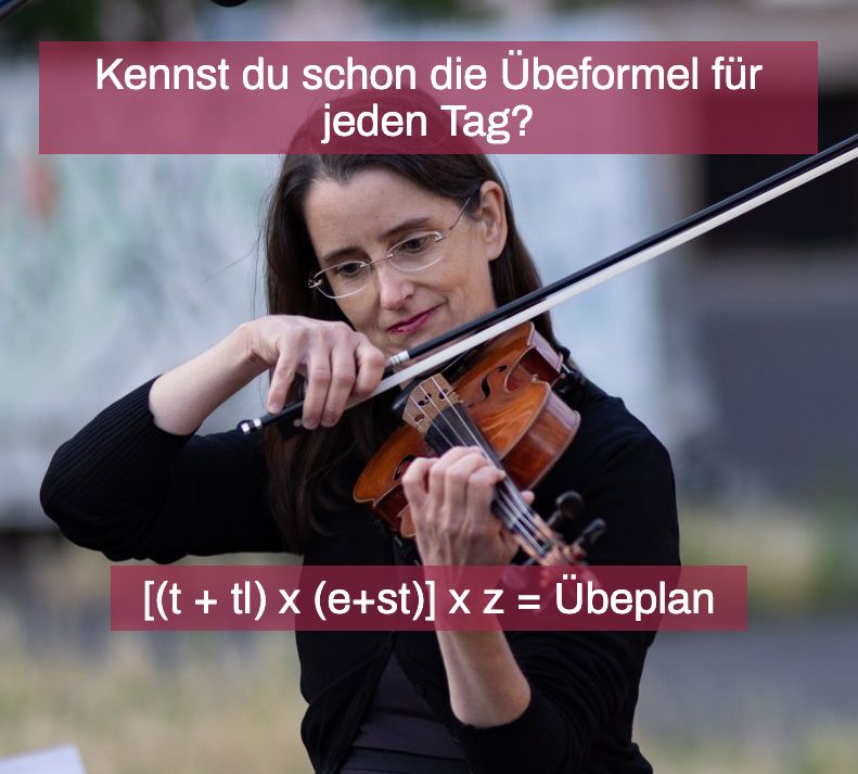 Geige üben