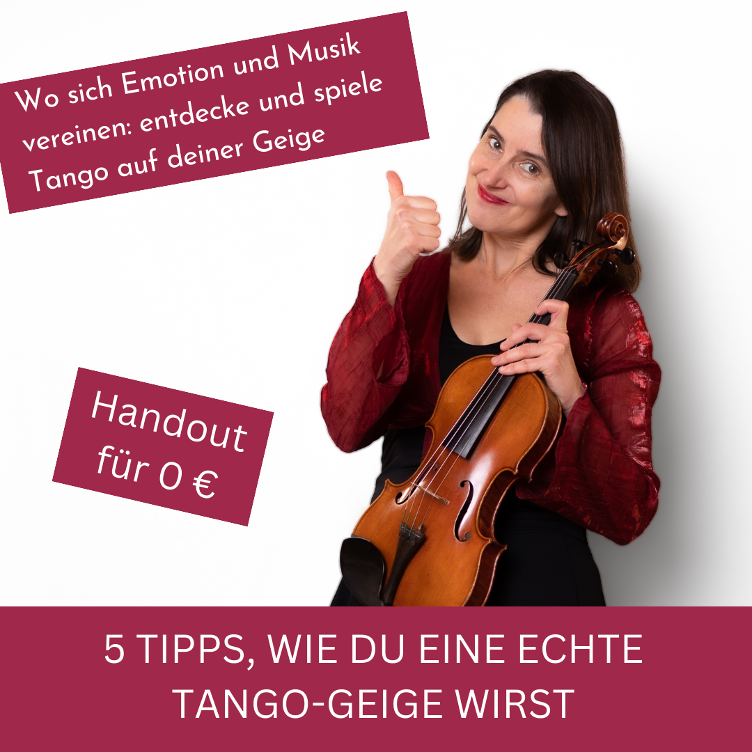 Tango Geige spielen mit Arrastre und Fraseo
