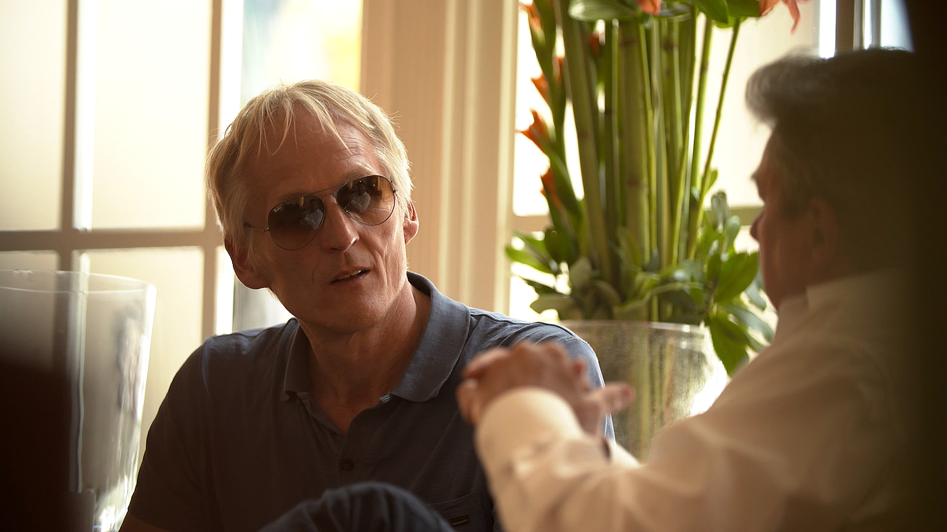 Dreharbeiten mit Josef Resch zu MH 17 für Galileo