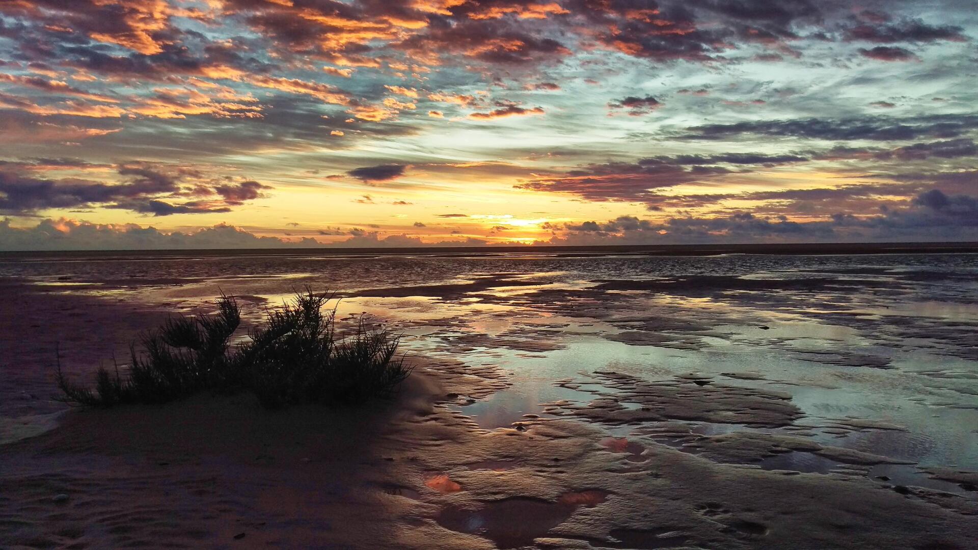 der schönste Sonnenuntergang el palmar spectaculär andalucia sunset