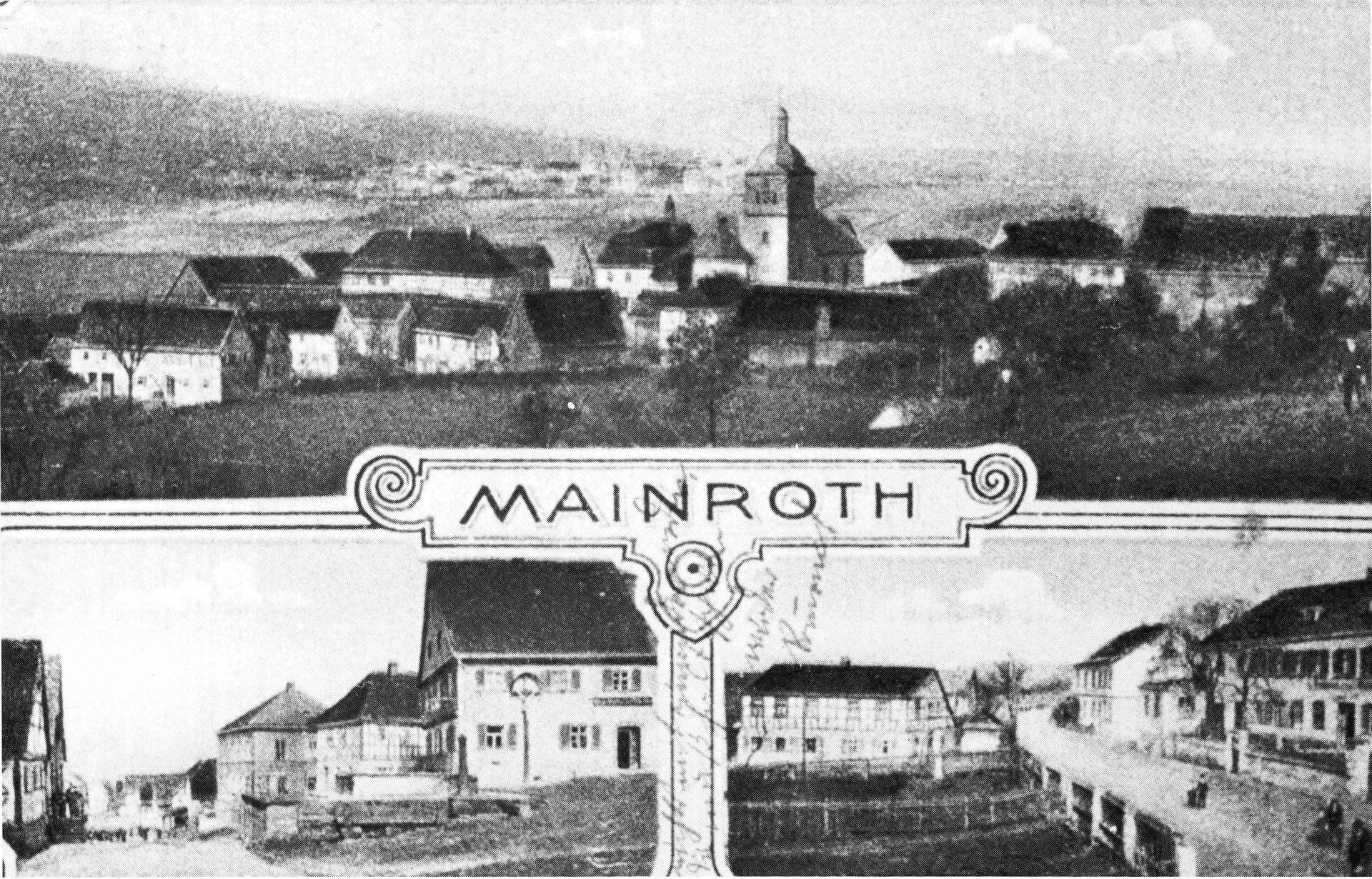 Postkarte Mainroth um 1920 Postkarte Mainroth um 1920