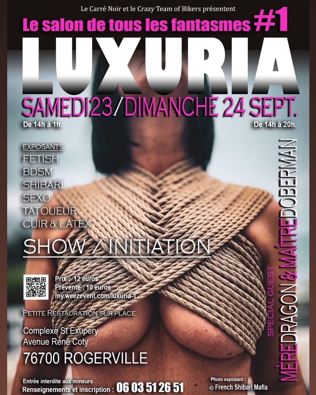 Show, Spectacle, performer Shibari hwg-Paris