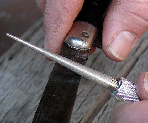 Diamantschärfer, zum Feinschliff von Gartenscheren und Messern © Blickfang: Alte Zeiten Diamantschärfer, zum Feinschliff von Gartenscheren und Messern © Blickfang: Alte Zeiten