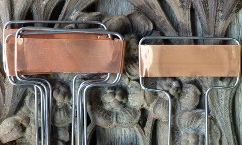 Schilder aus dünnem Kupferblech © Blickfang: Alte Zeiten Schilder aus dünnem Kupferblech © Blickfang: Alte Zeiten