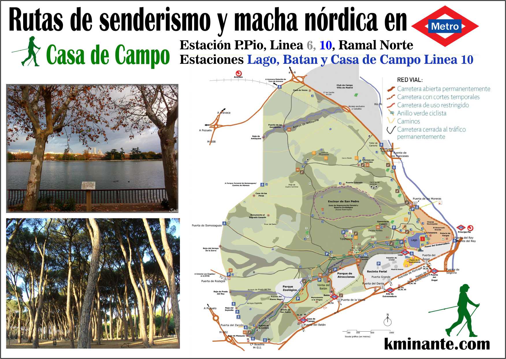 Marcha Nórdica por la Casa de Campo