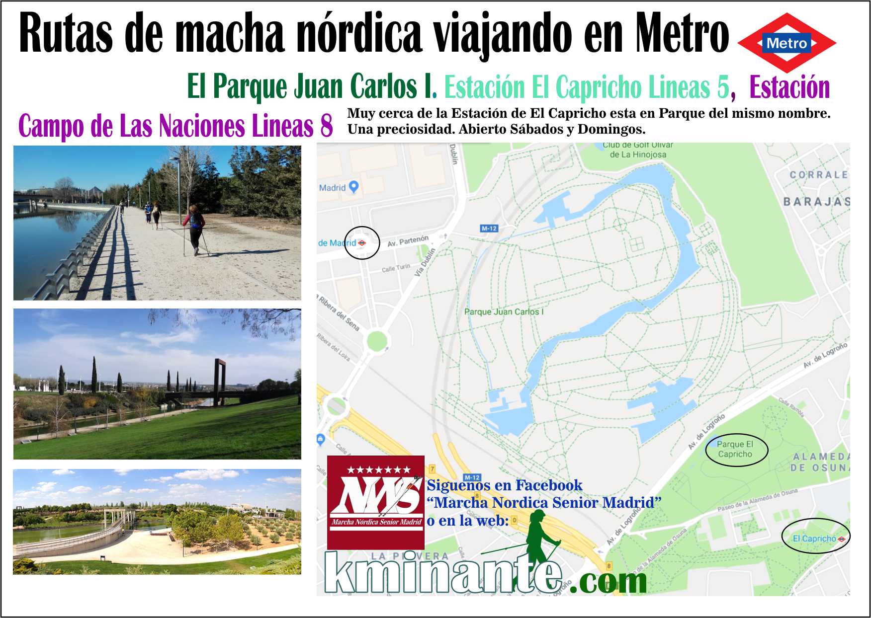 Marcha Nordica por el Parque Juan Carlos I
