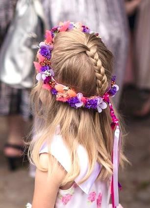 Blumenhaarkranz für Blumenkinder zur Hochzeit