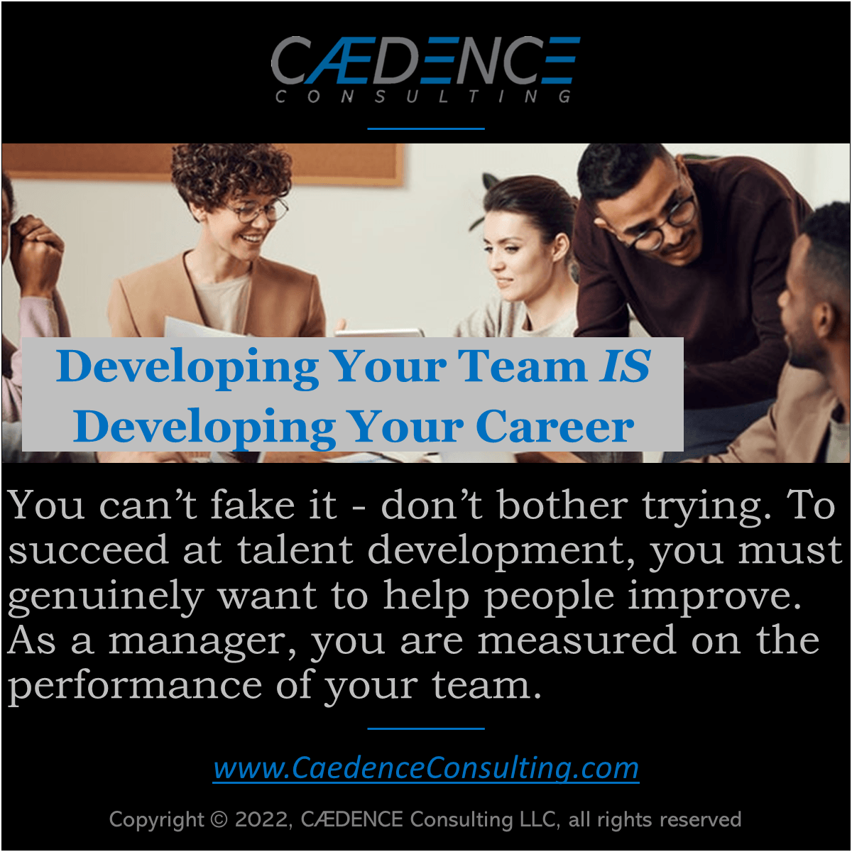 Developing teams for your career development