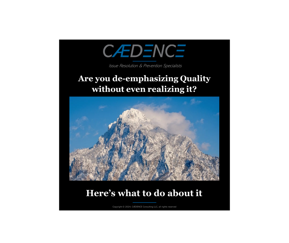 Making quality a top priority in your business