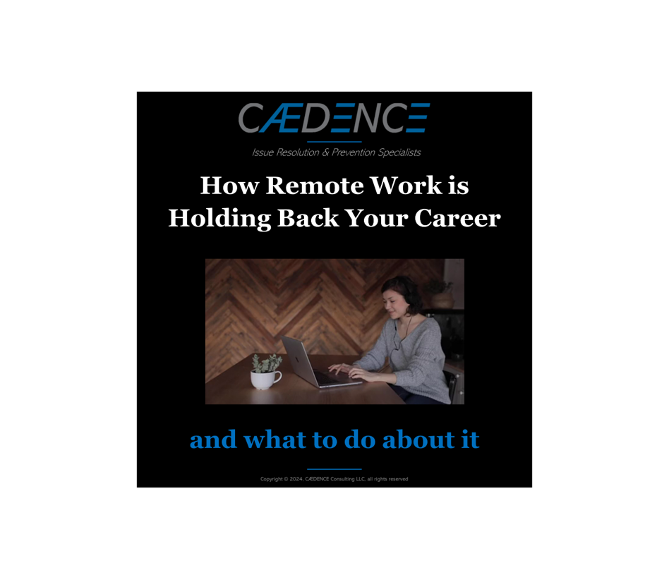 Remote work hurting career development