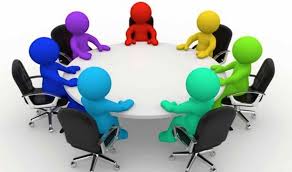 Graphic representing meeting