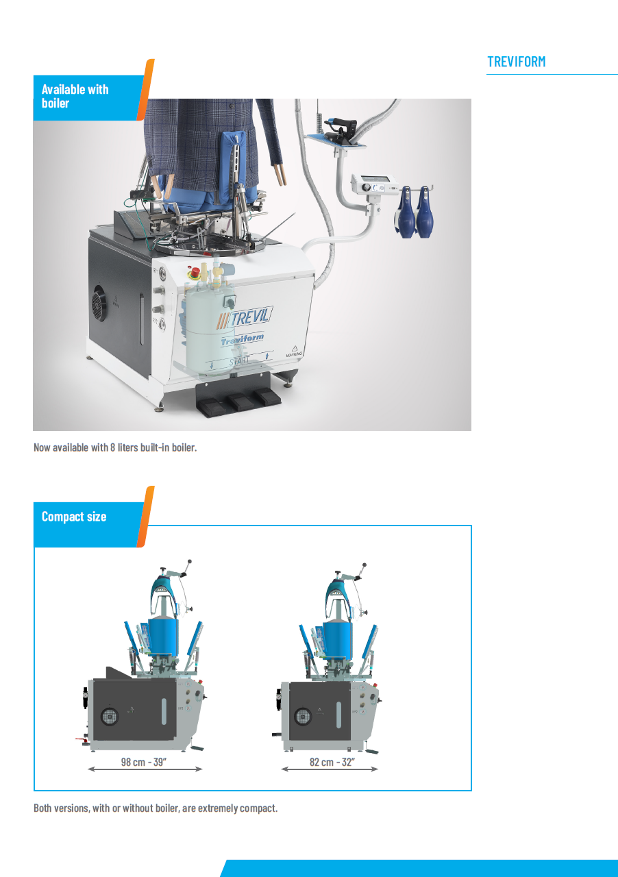 Der neue PALLAS TREVIL Garderobenformer Treviform. Mit kalter Frontleiste, Mit Seitenspannern und Rückenleiste, Mit neuem Touch-Steuercomputer, Mit Seiten- und Längsstreckung, Mit drehbarem Puppenkörper, Mit höhenverstellbarem Puppenkörper, Mit Dampfgebung- und Heissluft, Vollpneumatisch gesteuert, Auf Wunsch mit Frequenzsteuerung, Auf Wunsch mit Bügeleisen, Auf Wunsch mit Dampferzeuger, Für Sakko´s, Jacken und Mäntel.