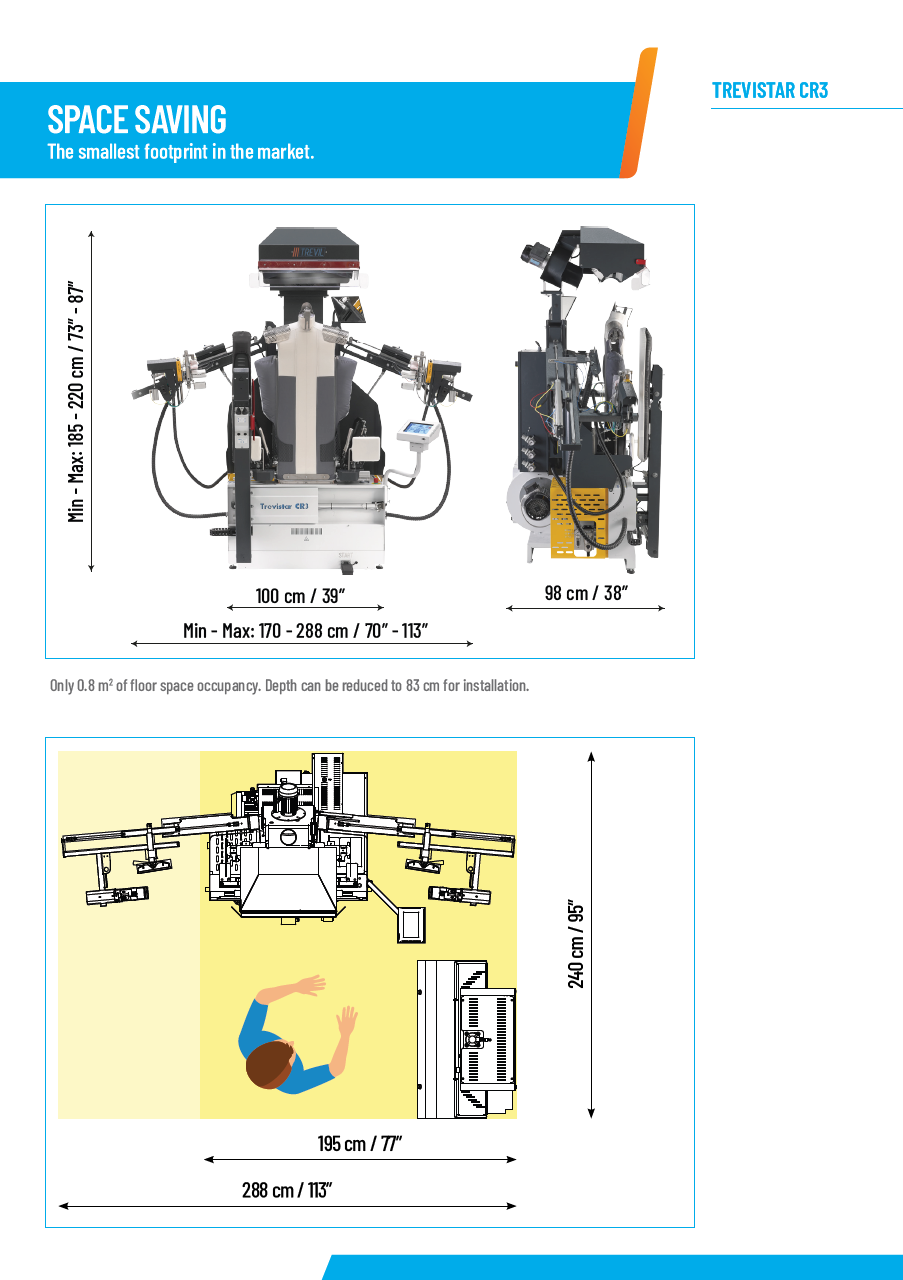 Der neue PALLAS TREVIL Hemdenfinisher Trevistar CR3 mit beheizter Frontleiste für Hemden, Mit Seitenspannern und Rückenleiste, Mit Kurz- und Langarmsystem, Mit neuem Touch-Steuercomputer, Mit Economizer für Wärmerückgewinnung, Mit Seiten- und Längsstreckung, Mit Dampfgebung- und Heissluft, Vollpneumatisch gesteuert, Auf Wunsch mit Bügeleisen, Für Blusen, Kurz- und Langarmhemden.