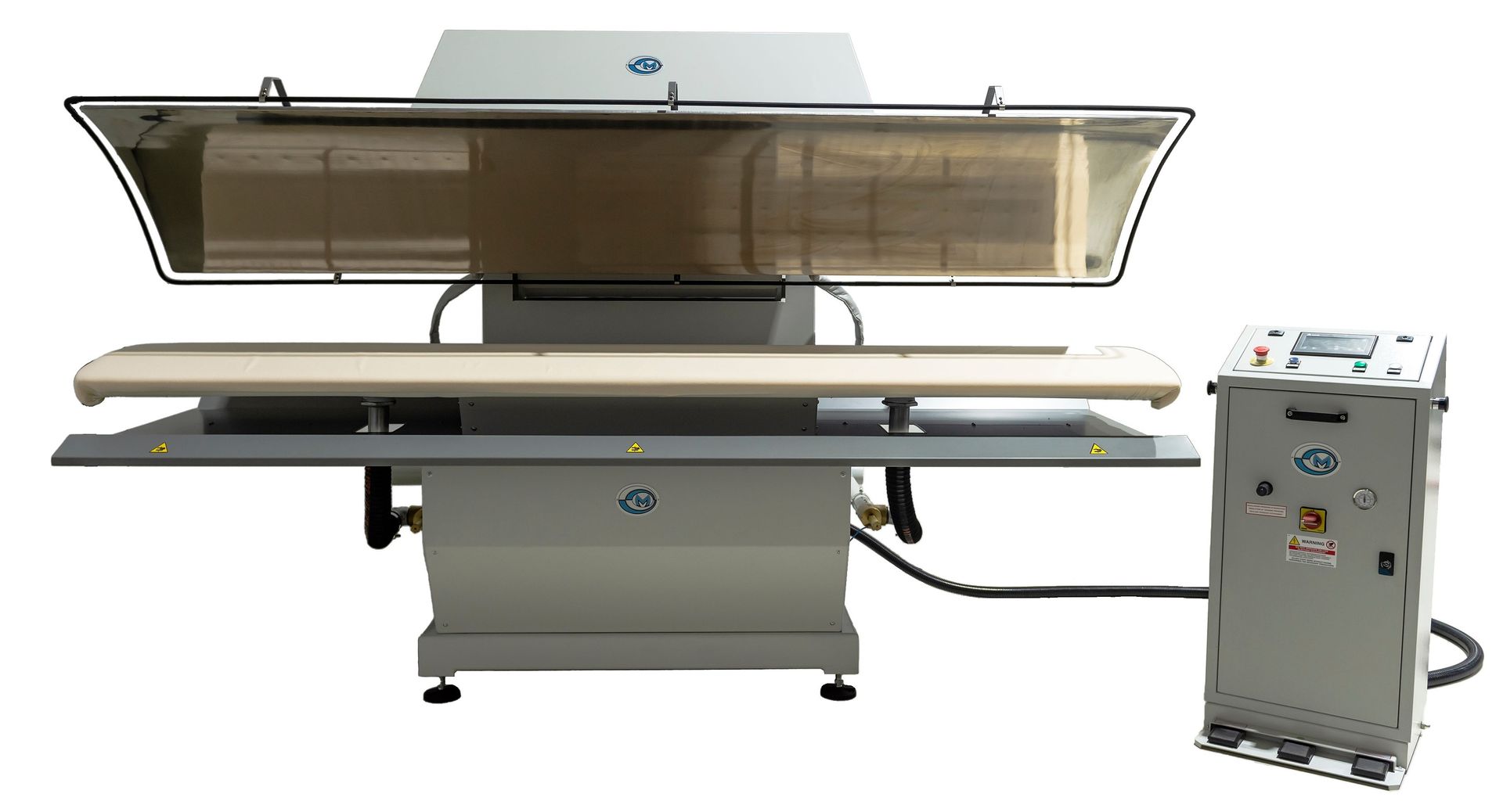 pallas finish systeme gmbh trevil malavasi bügelpresse wäschereipresse gardinenpresse jumbopresse gardinen bügeln vorhangpresse