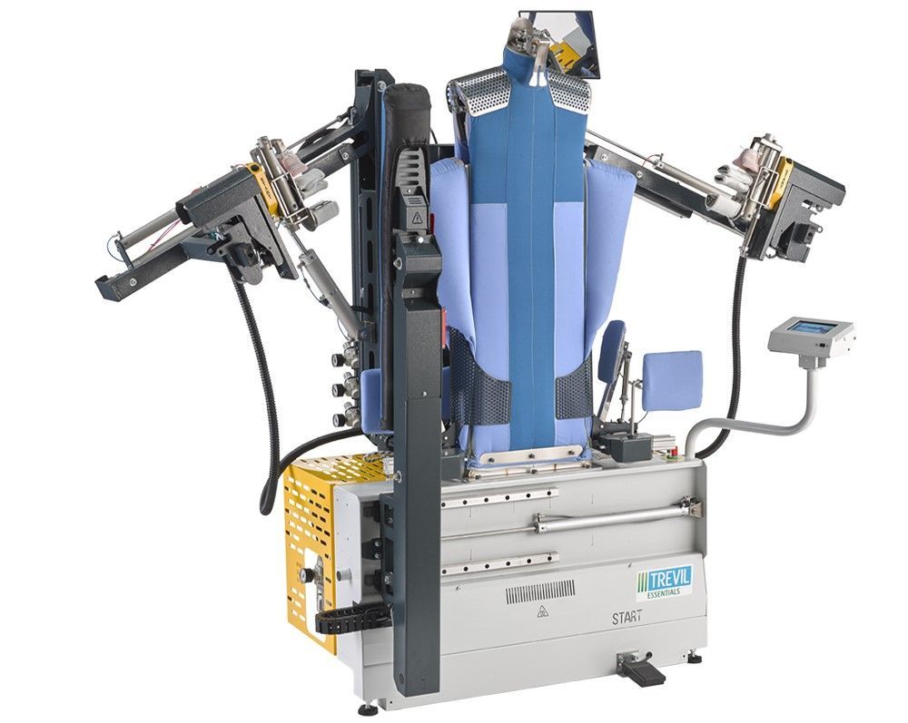 pallas finish systeme gmbh trevil trevistar cr hemdenfinisher Hemdenfinisher mit Wärmerückgewinnung, Dampfgebung und Heißluftgebläse sowie vielen Optionen