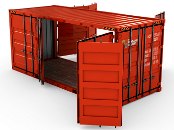 contenedor open side transporte maritimo a Colombia