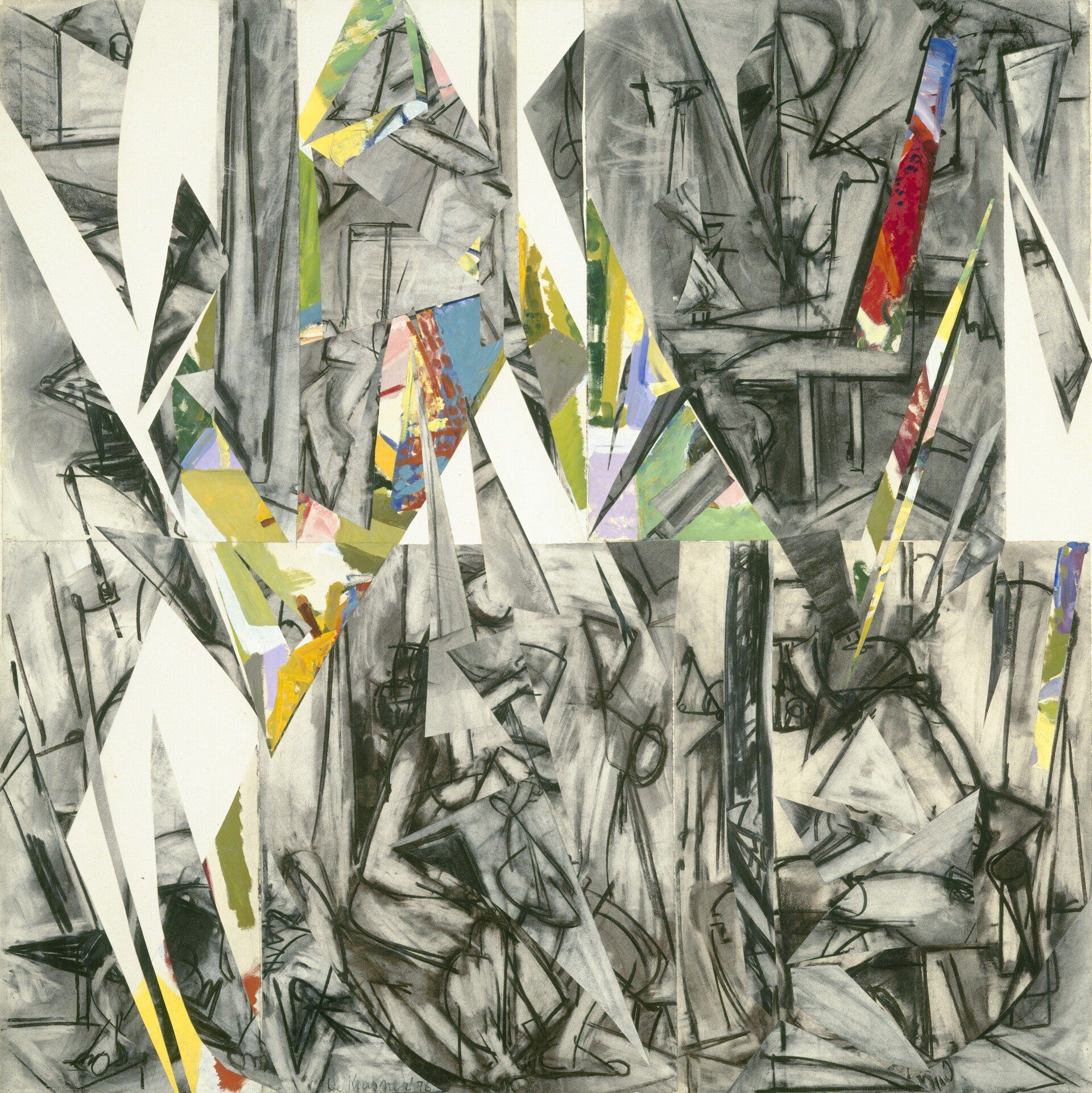 Shattered Color, 1947  Oil on canvas  53.3 × 66 cm  Guild Hall Museum, East Hampton, New York  © The Pollock-Krasner Foundation  Courtesy Christie’s Images Limited Shattered Color, 1947  Oil on canvas  53.3 × 66 cm  Guild Hall Museum, East Hampton, New York  © The Pollock-Krasner Foundation  Courtesy Christie’s Images Limited