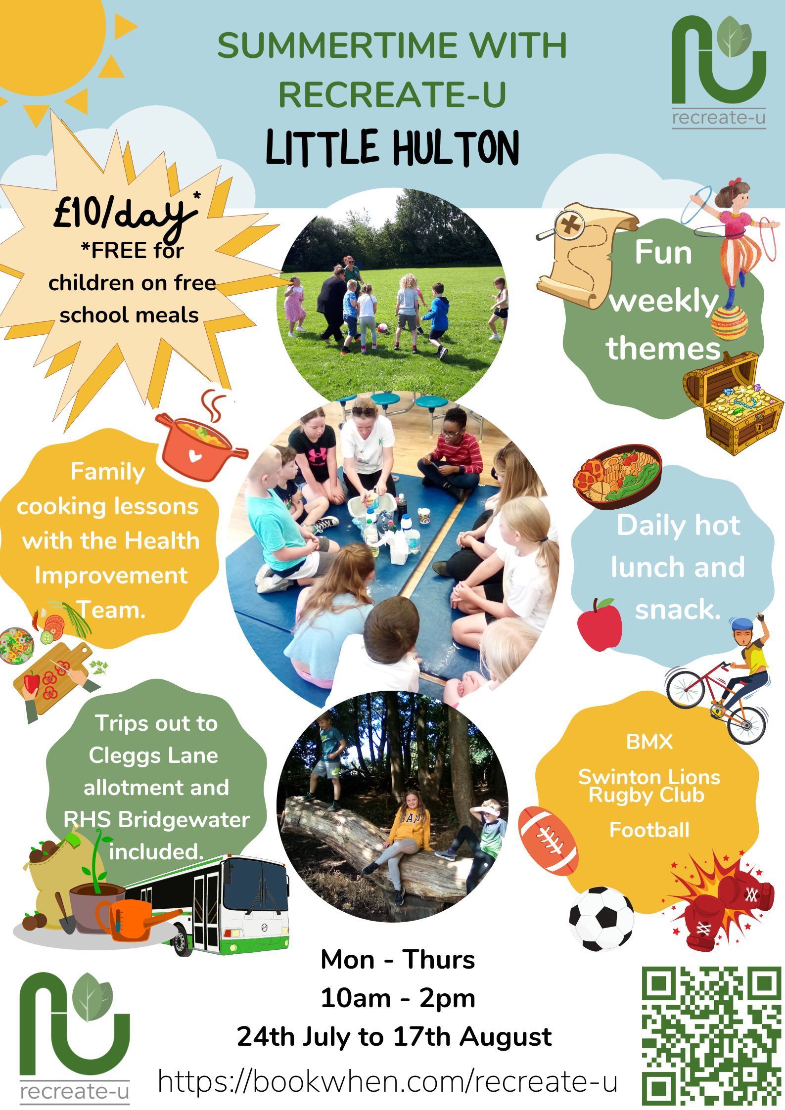 Children from EYFS, KS1 and KS2 happily learning.