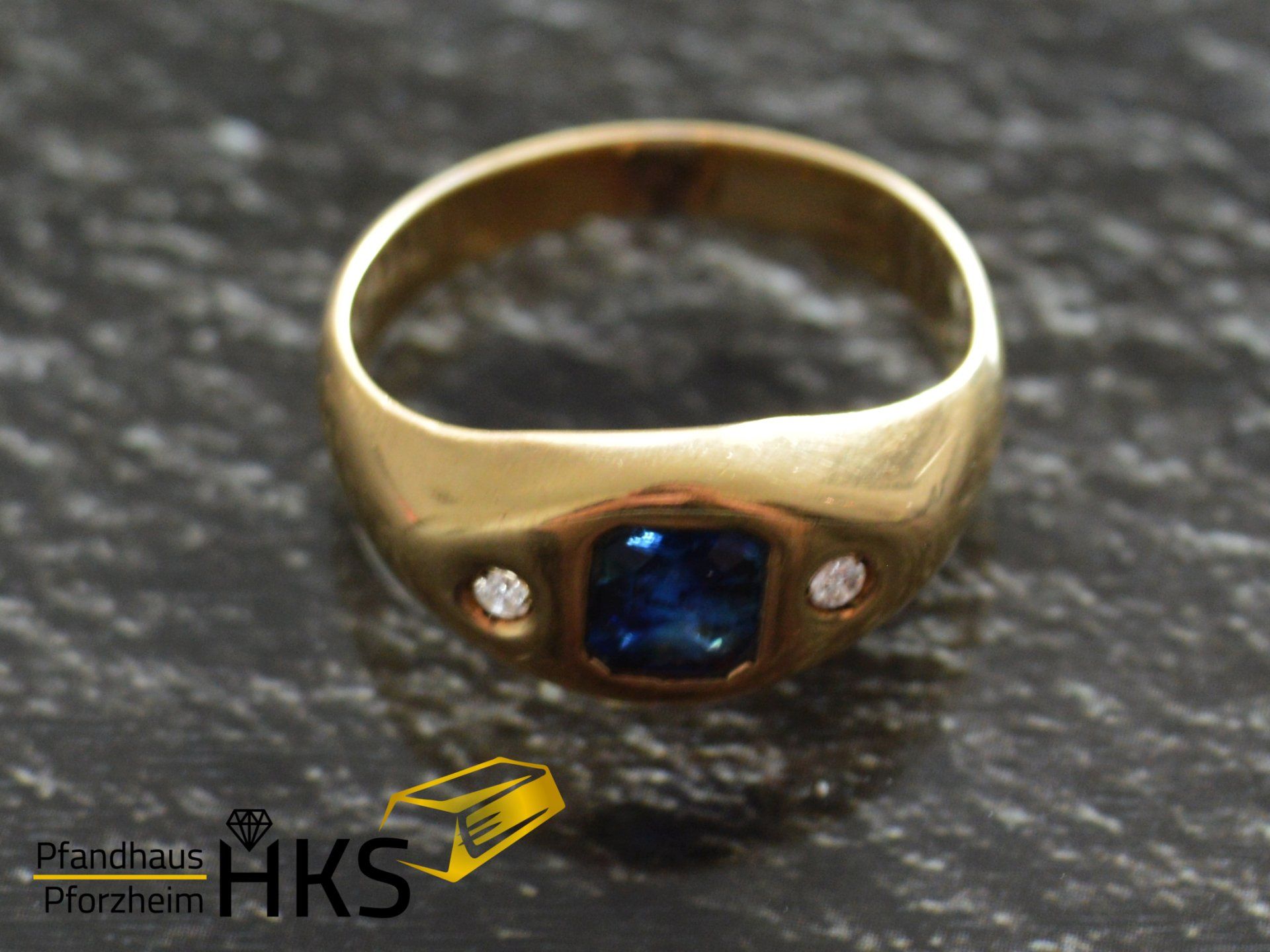 Ring Gold 750/-5,1 gr. Damen Ring mit Diamant 0,04 ct