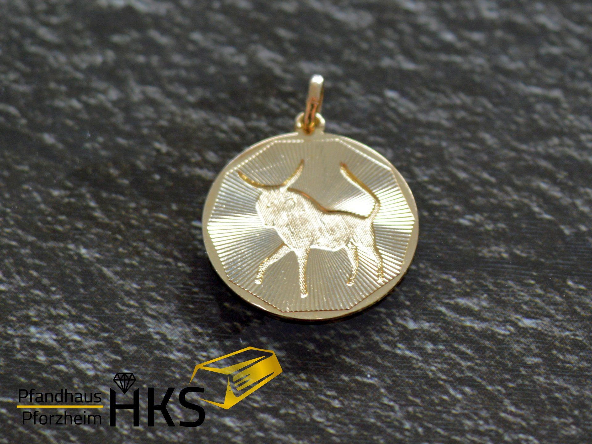 Anhänger Stier Gold 333/- 2,5 gr