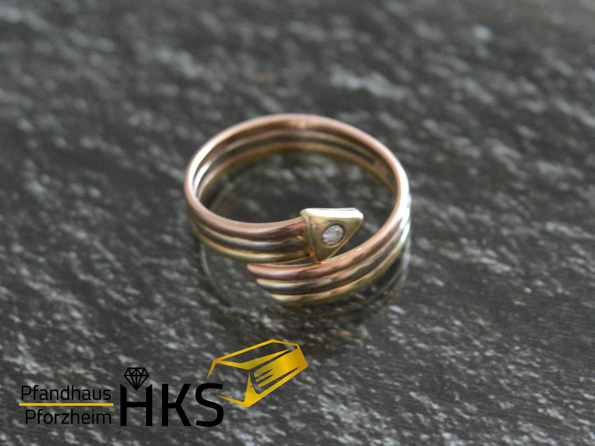 Ring Gold 585/-+ Diamant 3,45 gr.