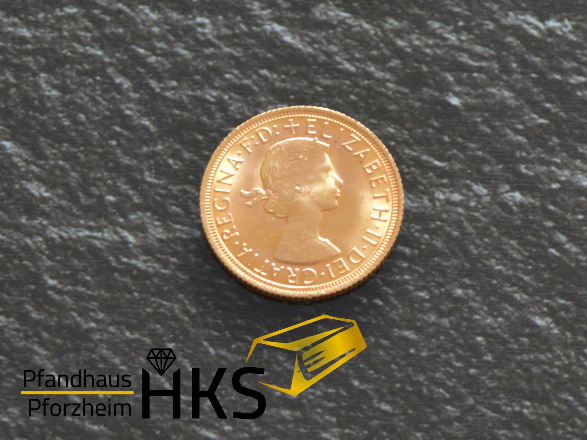 Goldmünze Großbritannien 1968 Gold Elisabeth Haarband 1 Pfund Sovereign