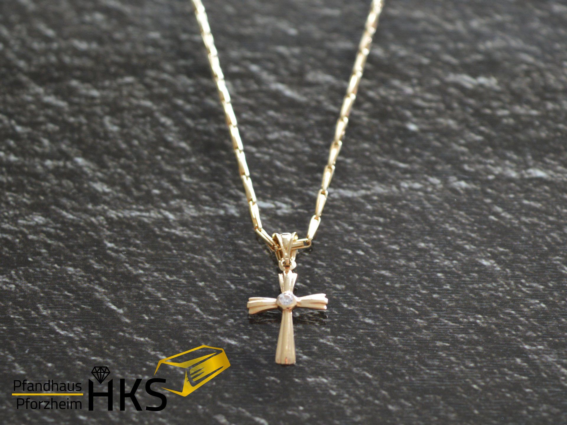 Goldkette mit Kreuz 585/-4,65 g
