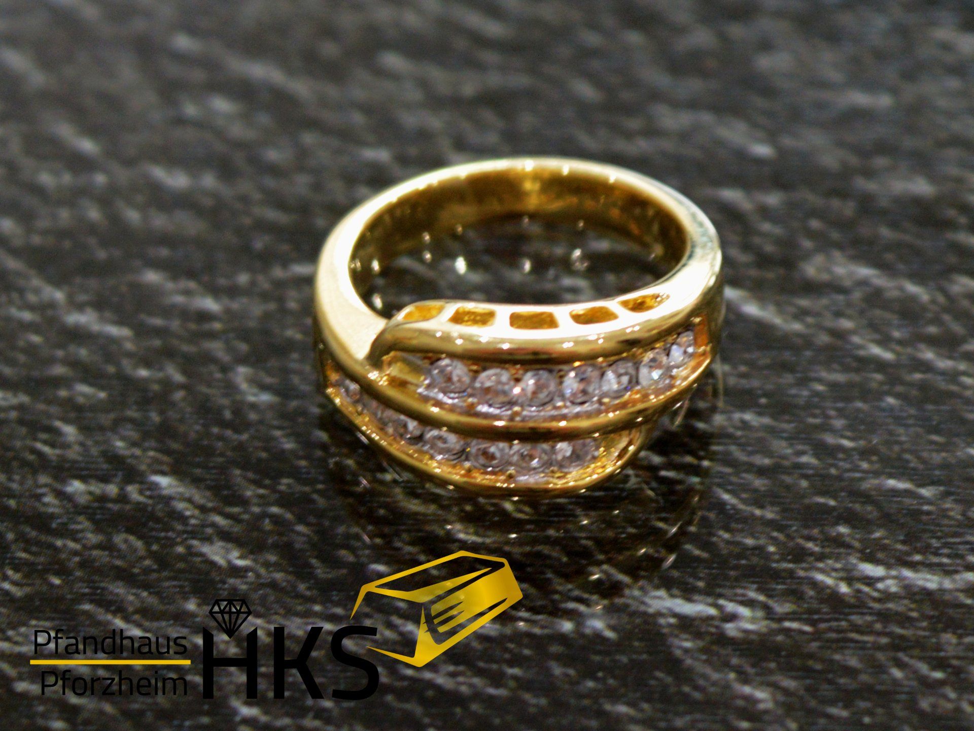 Goldring 750/-5,76 g Damen Ring mit Zirkonia